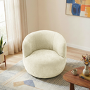 TINA SAND CHENILLE SWIVEL CHAIR