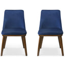 CLOVE NAVY BLUE VELVET DINING CHAIR (SET OF 2)