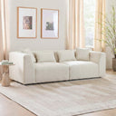 JUNE 98" MODERN BEIGE CHENILLE SOFA