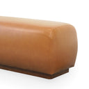 KENZY 47" TAN VEGAN-ECO LEATHER BENCH