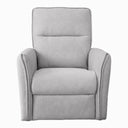AJA GREY SUEDE RECLINER CHAIR