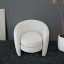 AVALON WHITE BOUCLE ACCENT CHAIR