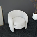 AVALON WHITE BOUCLE ACCENT CHAIR