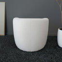 AVALON WHITE BOUCLE ACCENT CHAIR