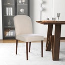 CAPRI BEIGE FABRIC DINING CHAIR (SET OF 2)