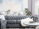 CHESTERFIELD GREY FABRIC SECTIONAL