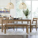COLUMBIA RUSTIC OAK DINING CHAIR