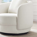 DINA BEIGE BOUCLE SWIVEL CHAIR