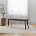 CLEO 47" GREY FABRIC BENCH