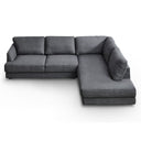 GAMILA 110" GREY FABRIC RIGHT-FACING SECTIONAL SOFA