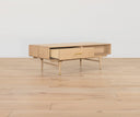 HENDRICK STORAGE COFFEE TABLE - WHITE OAK