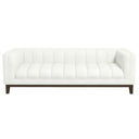 MIA 90" MCM WHITE BOUCLE SOFA