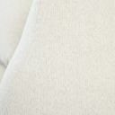 Close-up shot of the beige chenille faberic of the June 98-inch modern beige chenille sofa.