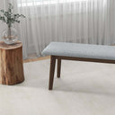 CLEO 47" GREY FABRIC BENCH