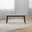 CLEO 47" GREY FABRIC BENCH