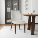 LUCA LIGHT GREY FABRIC DINING CHAIR (SET OF 2)