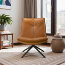 ORSA COGNAC VEGAN-ECO LEATHER SWIVEL CHAIR