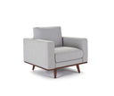 OLWYN MID-CENTURY LINEN CHAIR