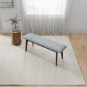 CLEO 47" GREY FABRIC BENCH