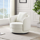 DINA BEIGE BOUCLE SWIVEL CHAIR